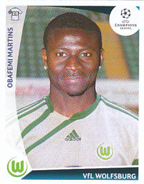 Obafemi Martins VfL Wolfsburg samolepka UEFA Champions League 2009/10 #138